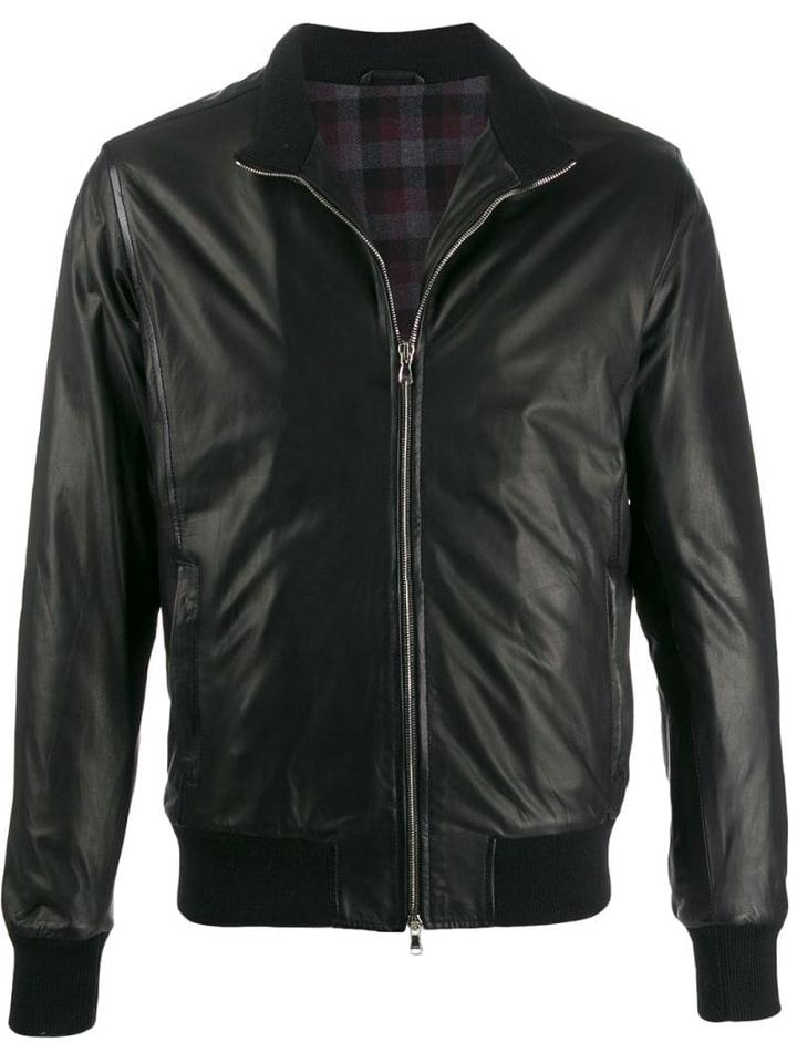 Barba Textured Fitted Jacket - Black