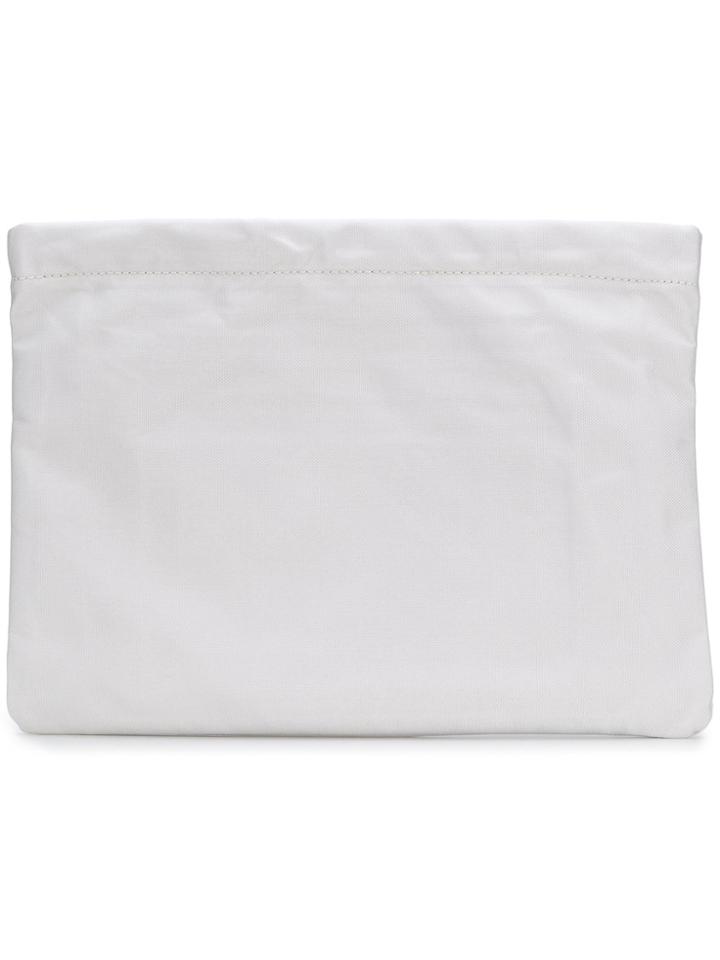 Maison Margiela Three-piece Contrast Pouch - White
