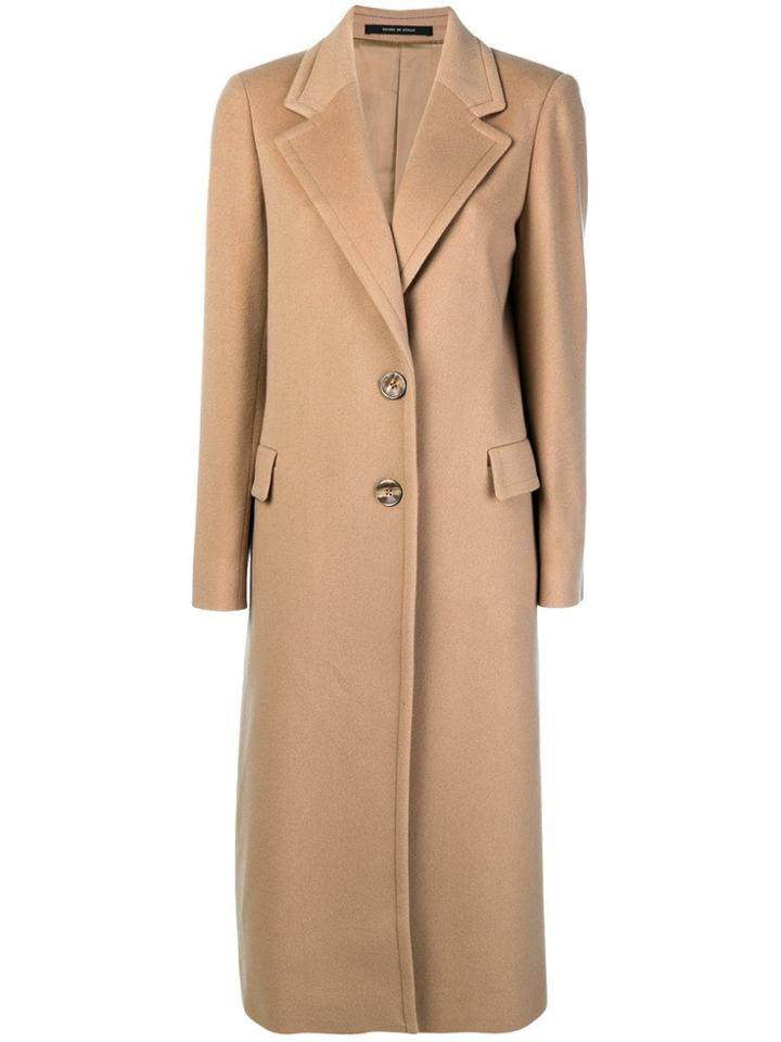 Tagliatore Giada Single Breasted Coat - Nude & Neutrals