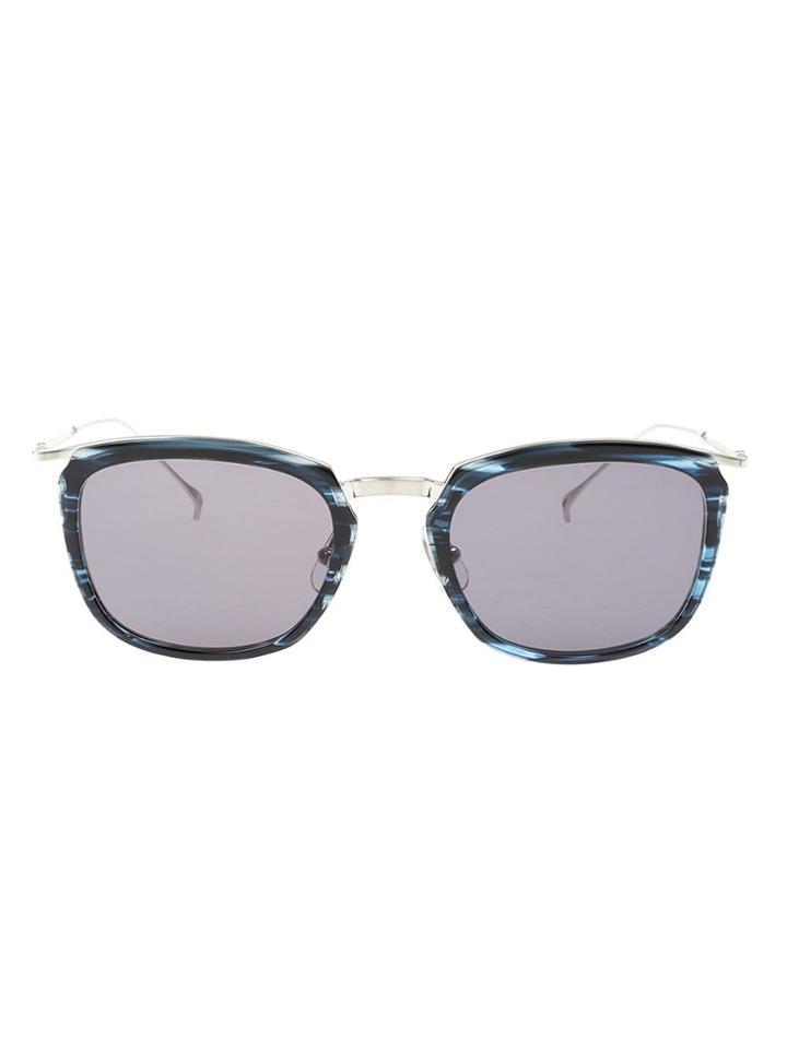 Issey Miyake Square Frame Sunglasses - Blue