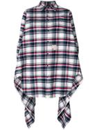 Dsquared2 Long-line Checked Shirt - Blue