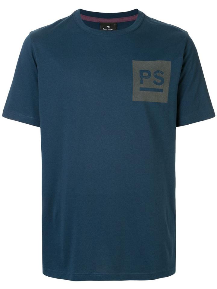 Paul Smith Ps Box Print T-shirt - Blue