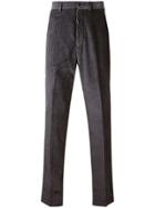 Paura Loose Fit Corduroy Trousers - Grey