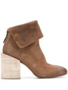 Marsèll Textured Block Heel Boots - Brown