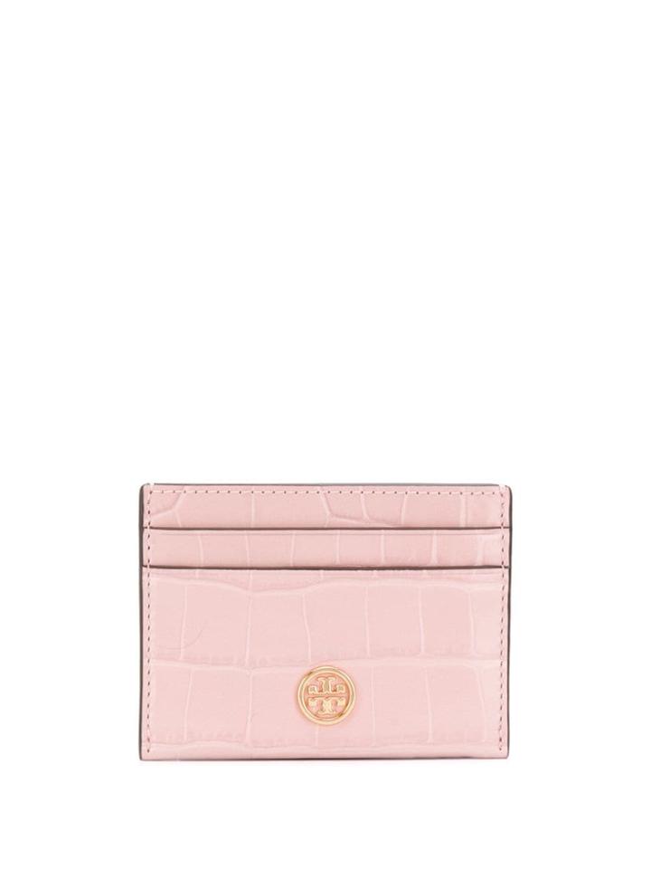 Tory Burch Logo Plaque Cardholder - Pink