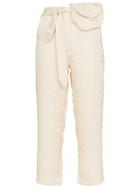 Nanushka Raimo Belted Cropped Judo Trousers - Nude & Neutrals
