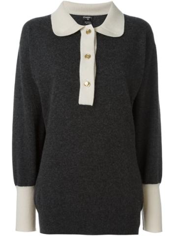 Chanel Vintage Polo-style Jumper