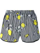 Ami Alexandre Mattiussi Lemon Striped Swim Shorts
