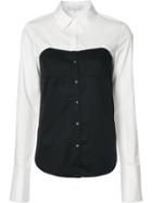 Tibi Bustier Shirt, Women's, Size: 10, White, Cotton