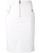 Versace Jeans Fitted Pencil Skirt - White