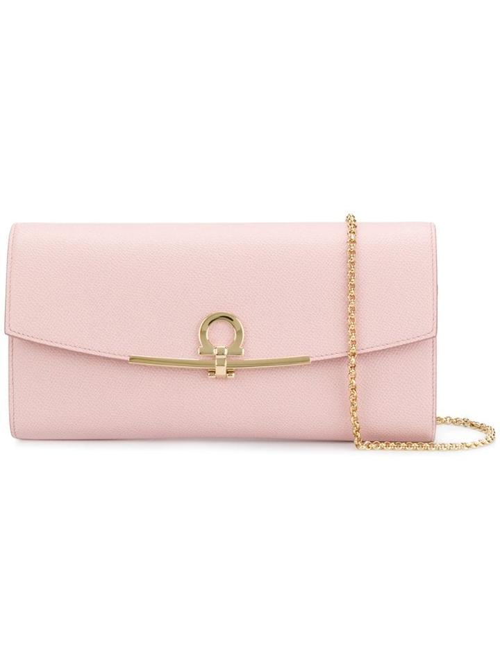 Salvatore Ferragamo Gancio Shoulder Bag - Pink