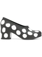 Comme Des Garçons Polka Dot Pumps - Black
