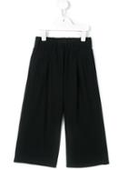 Simonetta Cropped Wide Leg Trousers, Girl's, Size: 6 Yrs, Black