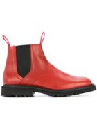 Mackintosh 0002 Square Toed Chelsea Boots - Red