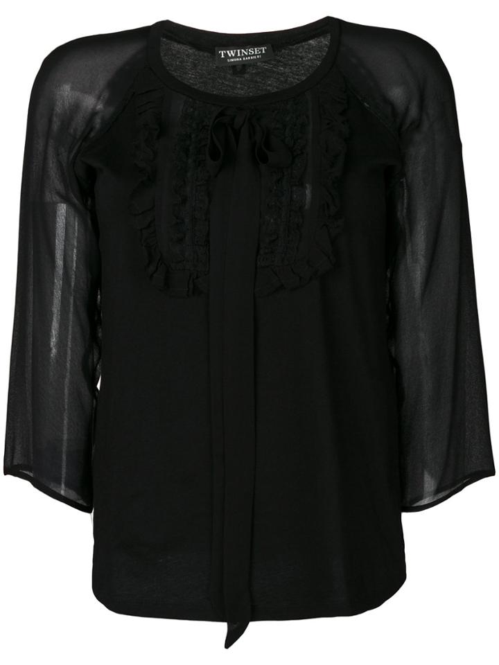 Twin-set Sheer Sleeves Blouse - Unavailable