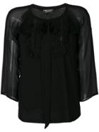 Twin-set Sheer Sleeves Blouse - Unavailable
