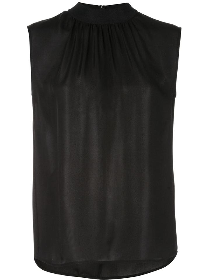 Vince Ruched Detail Blouse - Black