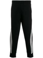 Neil Barrett Ergo-dynamic Varsity Stripe Track Trousers - Black