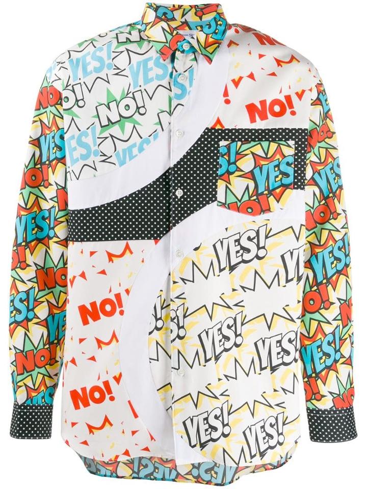 Comme Des Garçons Shirt Comic Book Printed Shirt - Blue