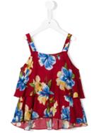 Lapin House Floral Print Dress, Girl's, Size: 10 Yrs, Red