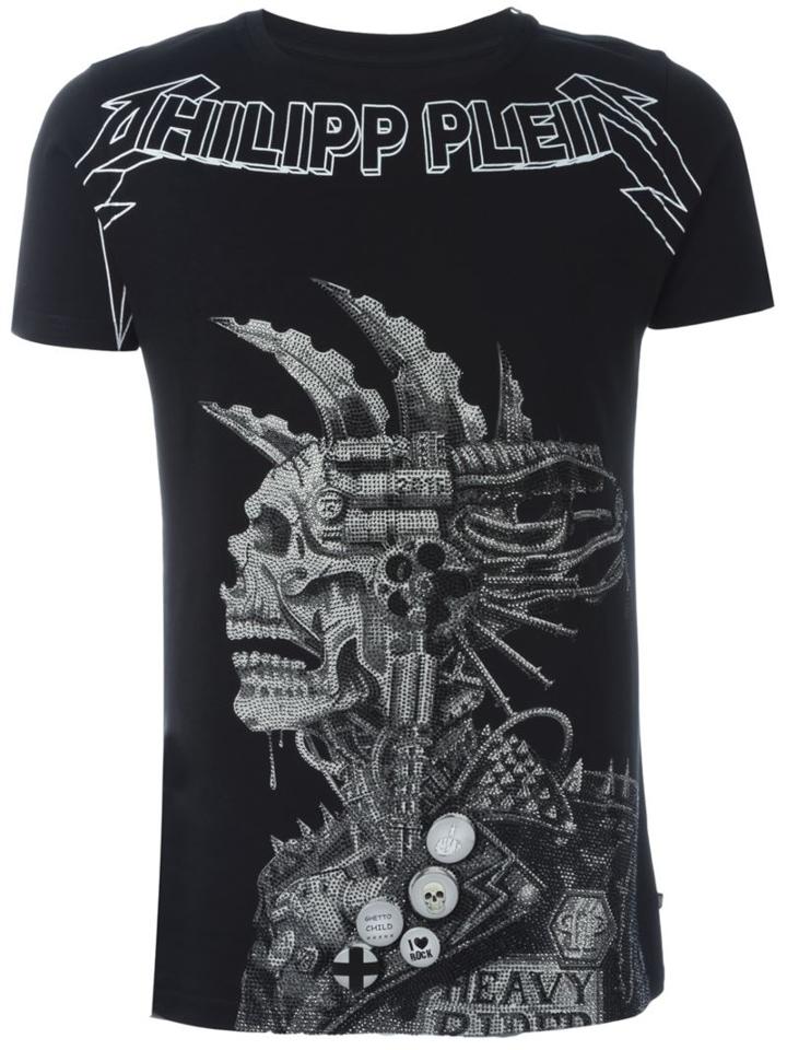 Philipp Plein Progress T-shirt, Men's, Size: M, Black, Cotton