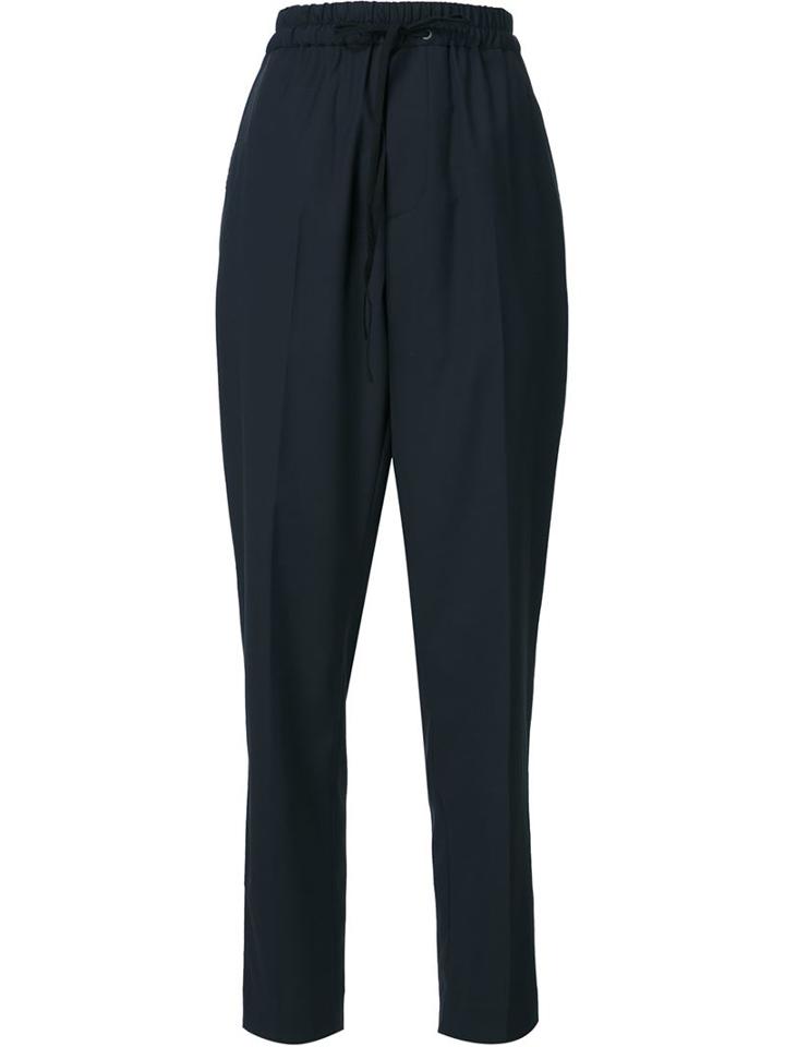 3.1 Phillip Lim Tapered Drop Crotch Pants, Women's, Size: Small, Blue, Wool