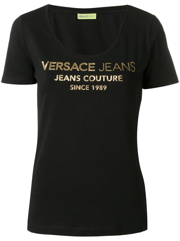 Versace Jeans V-neck T-shirt - Black