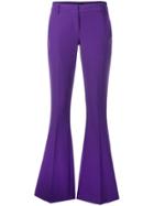 Frankie Morello Flared Tailored Trousers - Purple