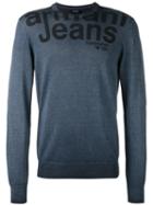 Armani Jeans - Logo Print Sweatshirt - Men - Cotton - L, Blue, Cotton