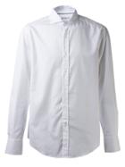 Brunello Cucinelli Slim Spread Collar Shirt - White