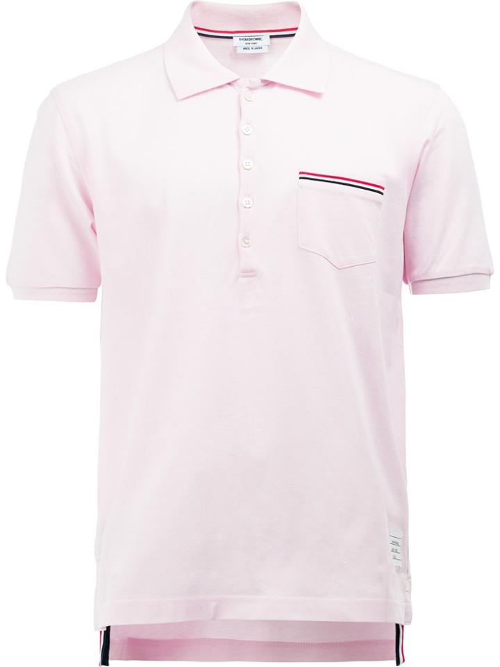 Thom Browne Classic Polo Shirt - Pink & Purple