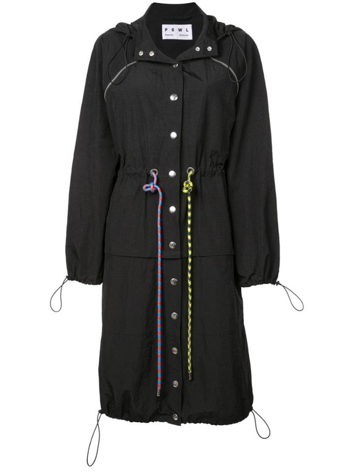 Proenza Schouler Pswl Pswl Parachute Coat - Black