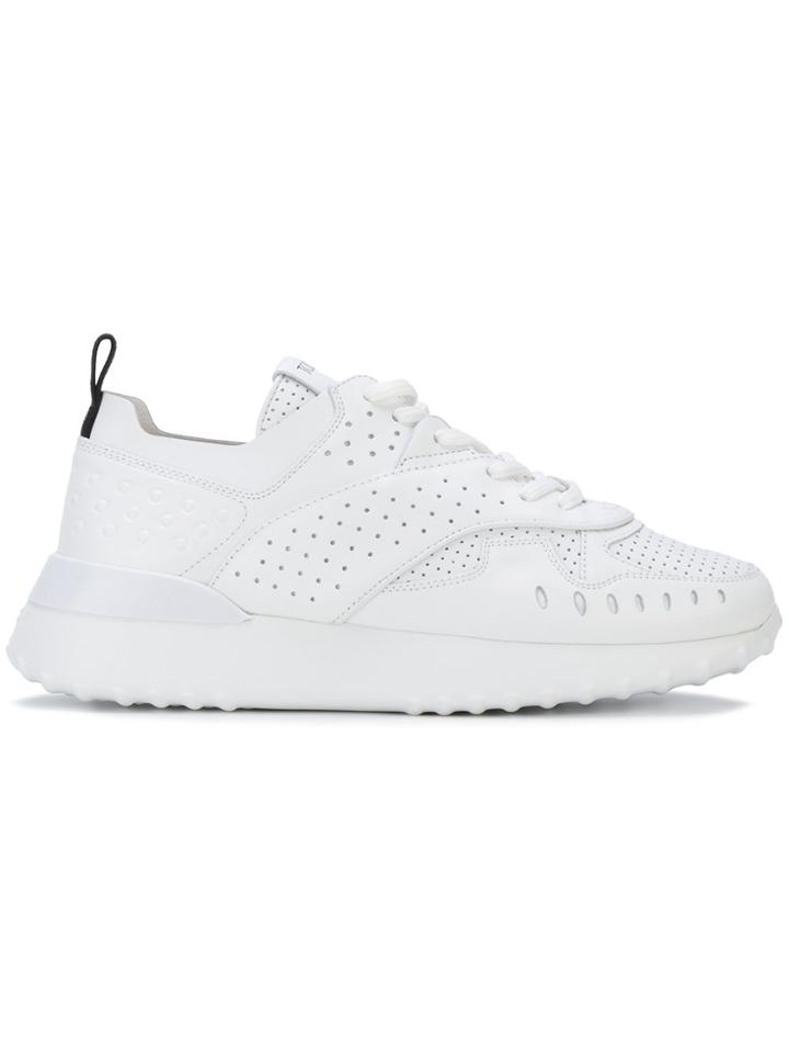 Tod's Perforated Low-top Sneakers - White