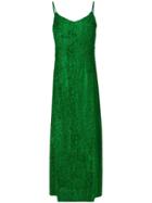 Ultràchic Fil Coupé Slip Dress - Green