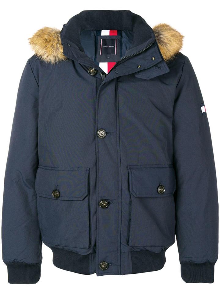 Tommy Hilfiger Down Bomber Jacket - Blue