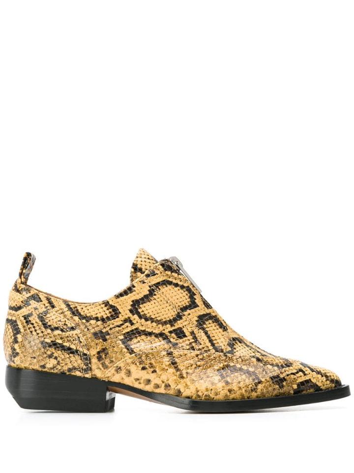 Chloé Zip-up Brogues - Yellow