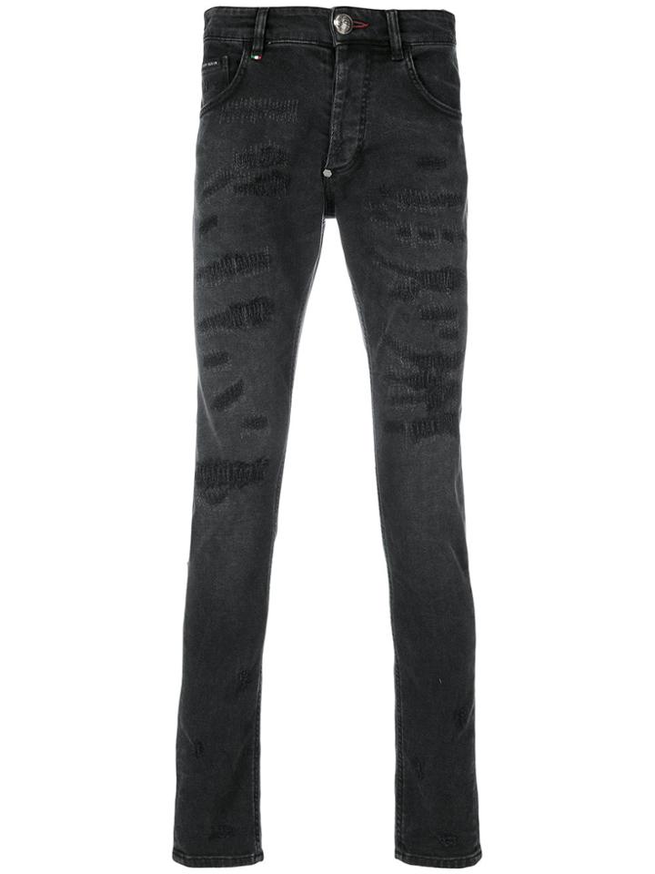 Philipp Plein Misao Super Straight Jeans - Black