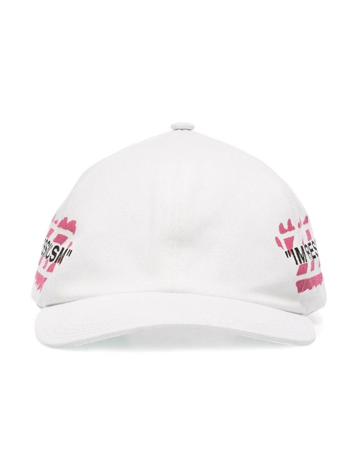 Off-white Red And White Impressionism Baseball Hat