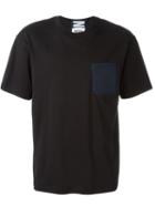 Christopher Shannon Mesh Chest Pocket T-shirt, Men's, Size: L, Black, Cotton/polyester