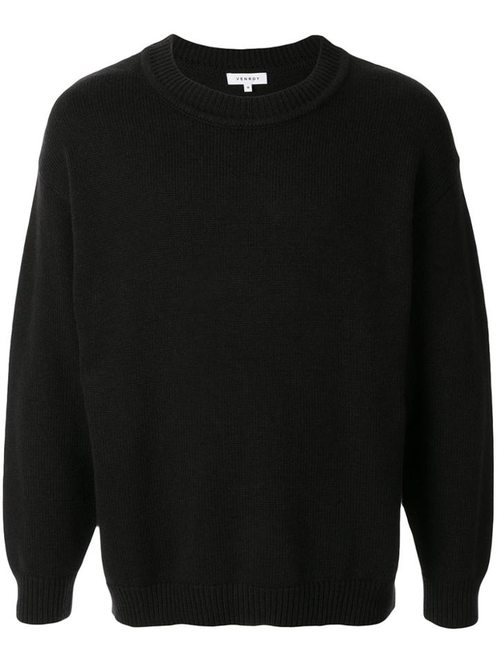 Venroy Drop-shoulder Jumper - Black