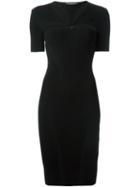 Alexander Mcqueen Cut Out Sweater Dress, Women's, Size: Xs, Black, Viscose/polyester