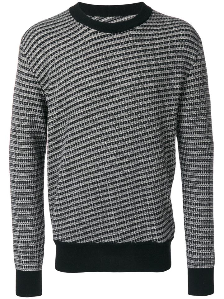 Maison Margiela Striped Jumper - Black