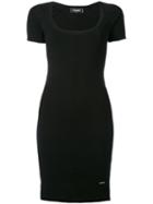 Dsquared2 - Fitted Dress - Women - Viscose/polyester - Xs, Black, Viscose/polyester