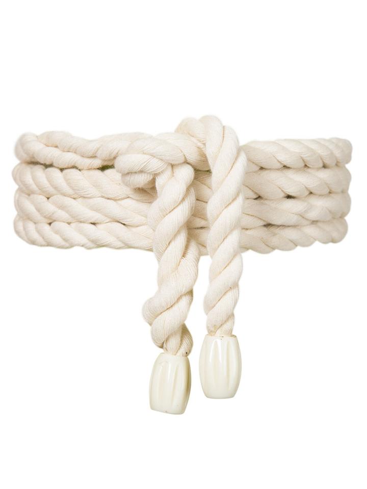Lilly Sarti - Rope Belt - Women - Cotton - One Size, Nude/neutrals, Cotton