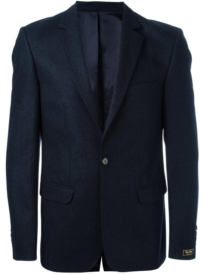 A Kind Of Guise Casual Blazer, Men's, Size: 50, Blue, Viscose/virgin Wool
