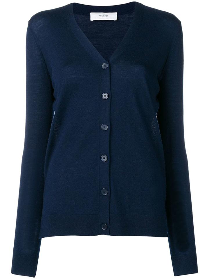 Pringle Of Scotland Fine Knit Buttoned Cardigan - Blue