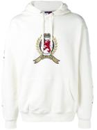 Tommy Jeans Embroidered Logo Hoodie - White