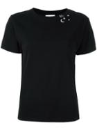 Saint Laurent Stars And Moon Print T-shirt, Women's, Size: Xs, Black, Cotton