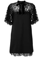 Gucci Lace Panels Short Dress - Black