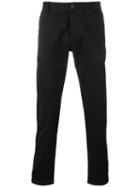 Armani Jeans Straight Leg Trousers, Women's, Size: 34, Black, Cotton/spandex/elastane